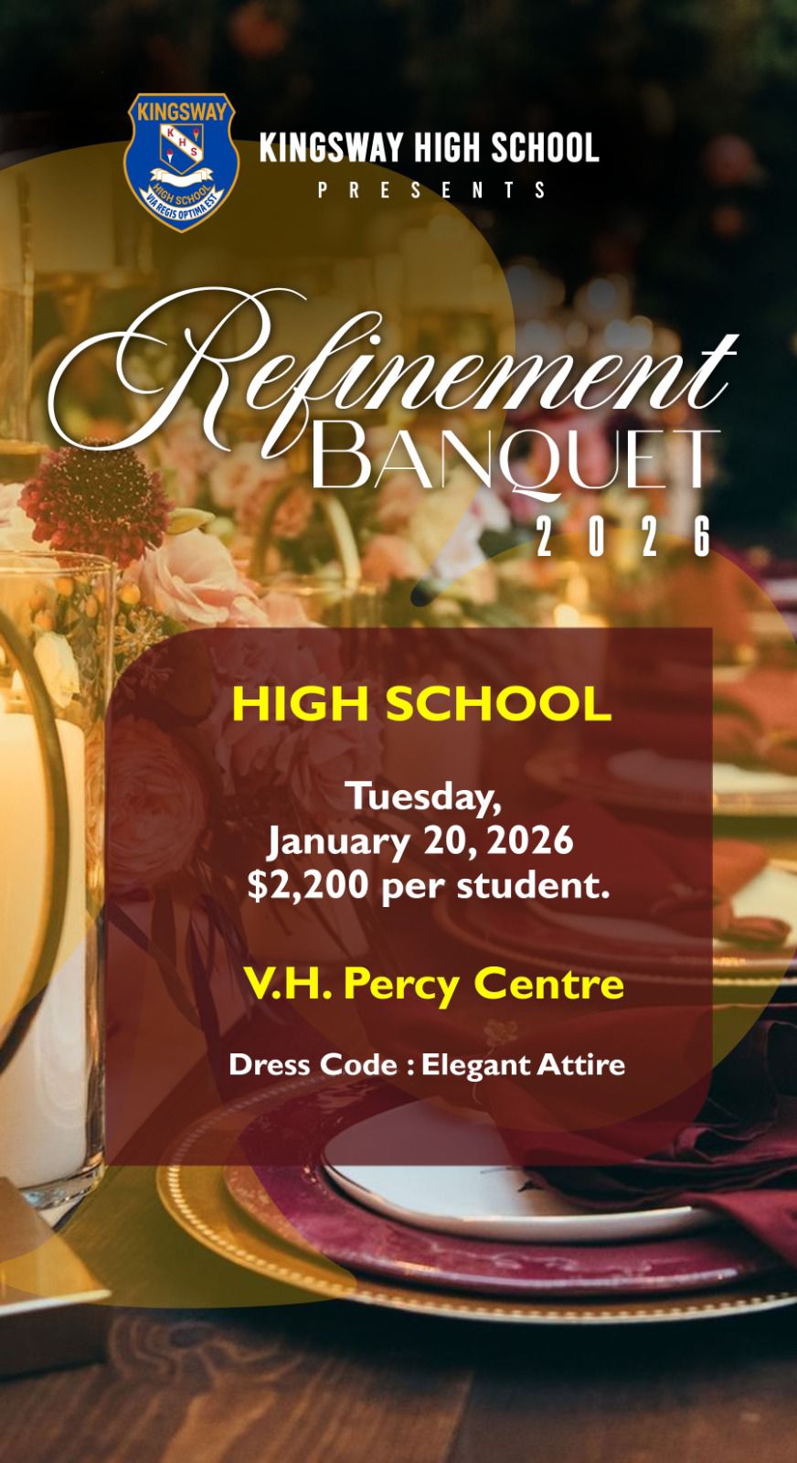 Refinement Banquet 2026 High School